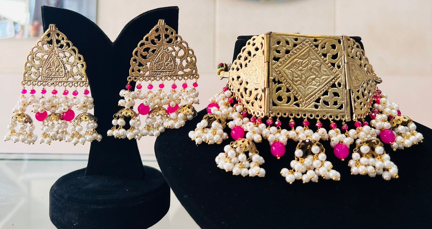 New Jhumki Choker Set