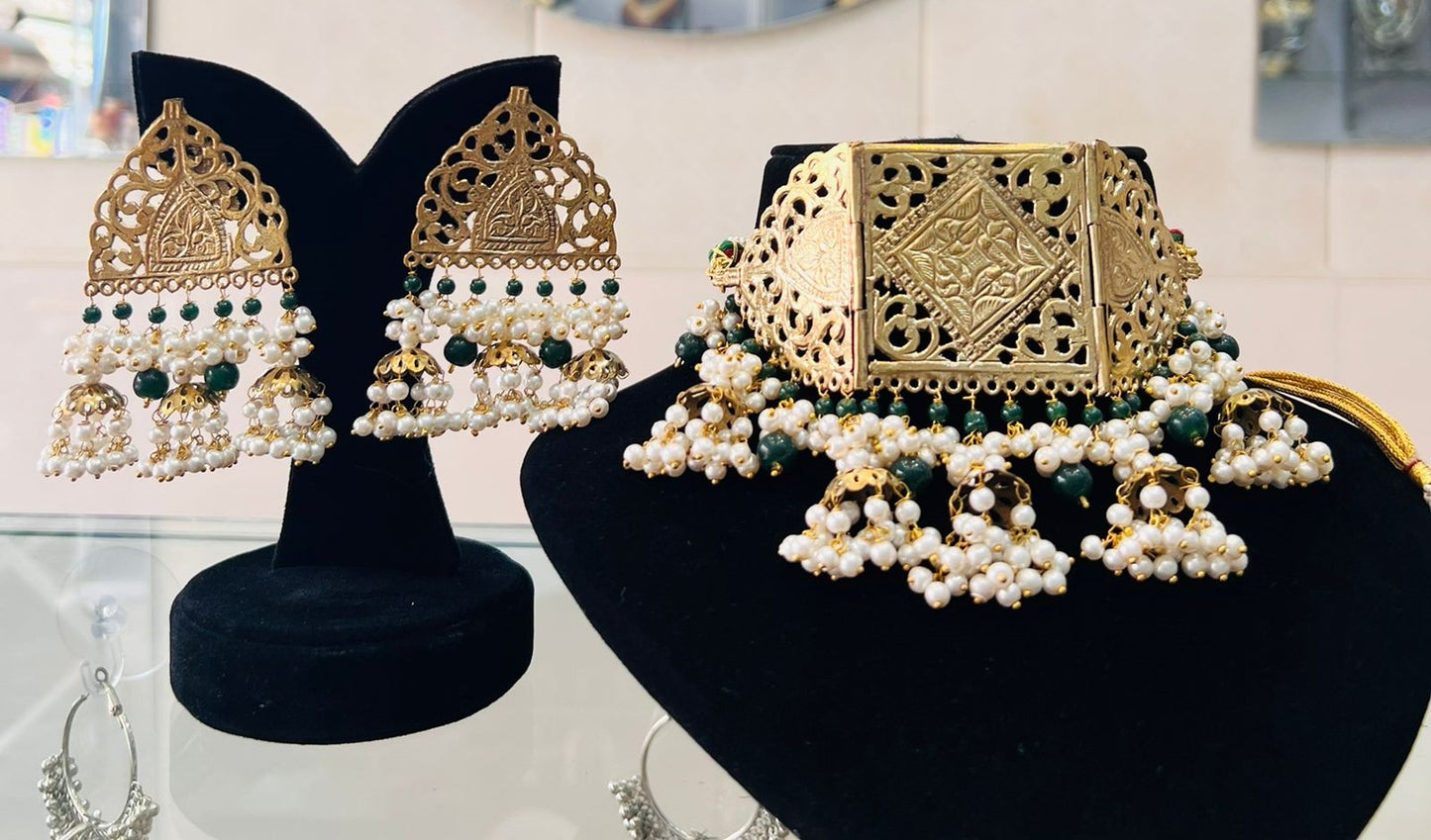 New Jhumki Choker Set