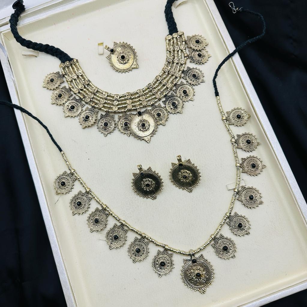 New Afghani Necklace Set With Matching Mala