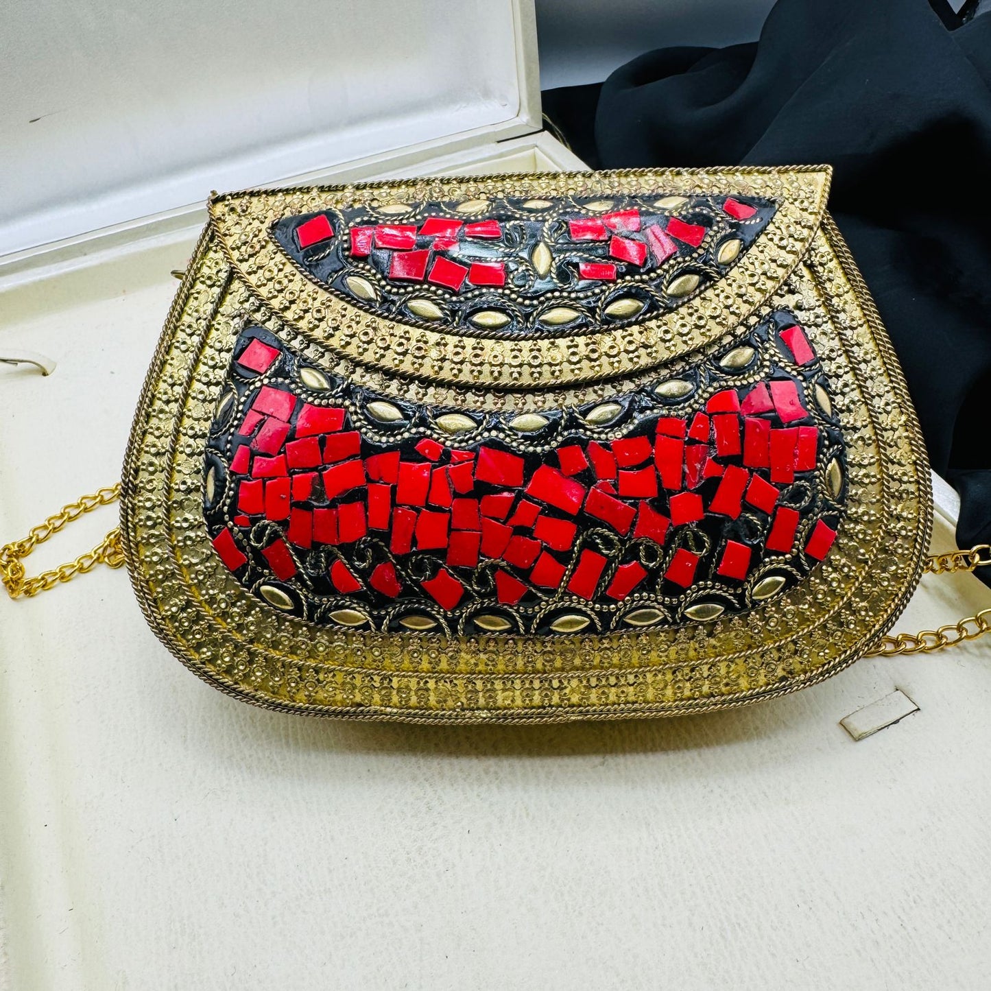 Beautiful Large Red Clutch