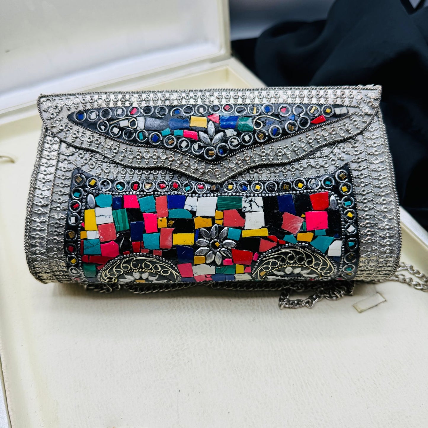New Shape Clutch Silver