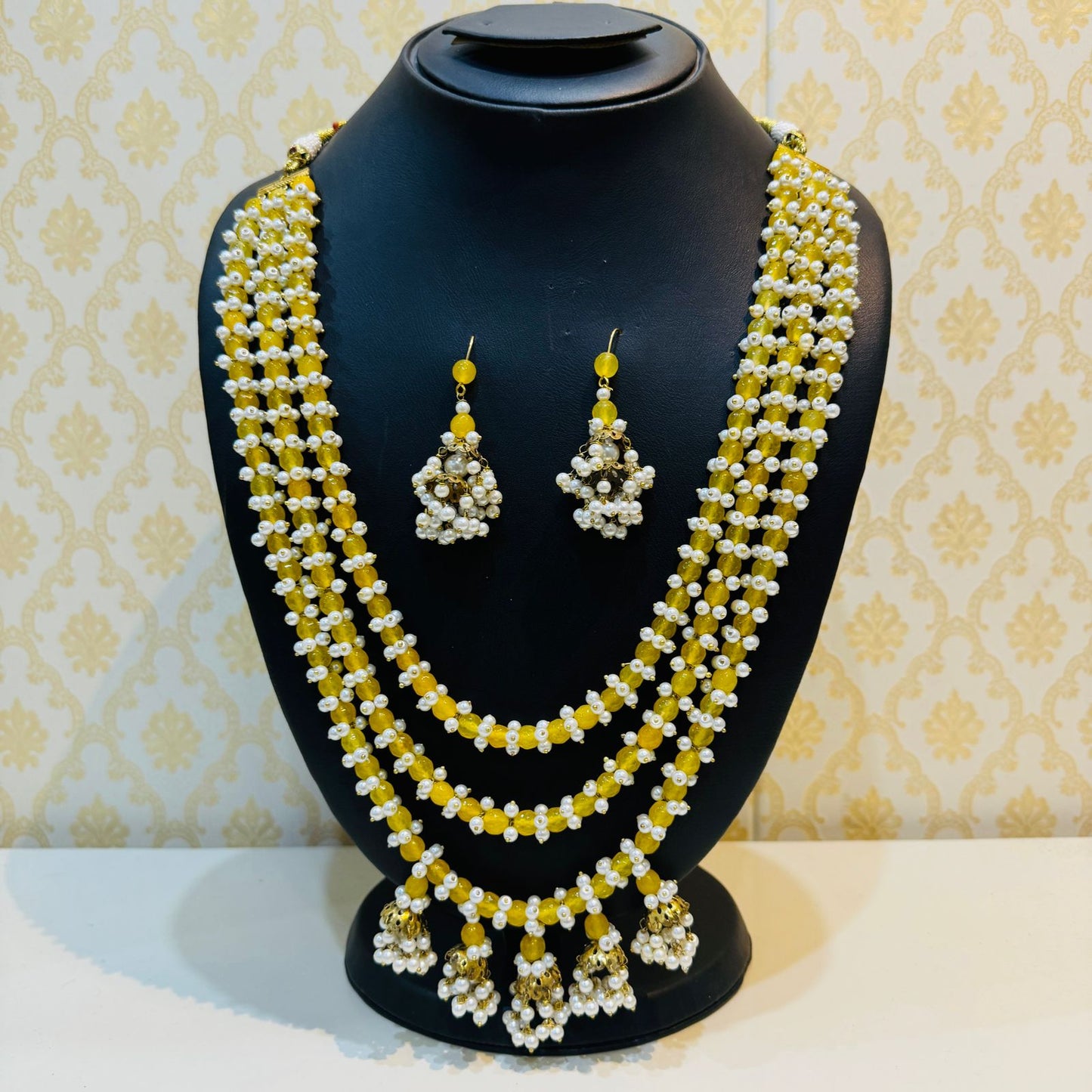 NEW DESIGNER MALA WITH REAL STONE