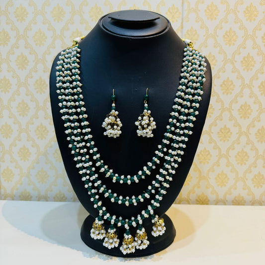 NEW DESIGNER MALA WITH REAL STONE