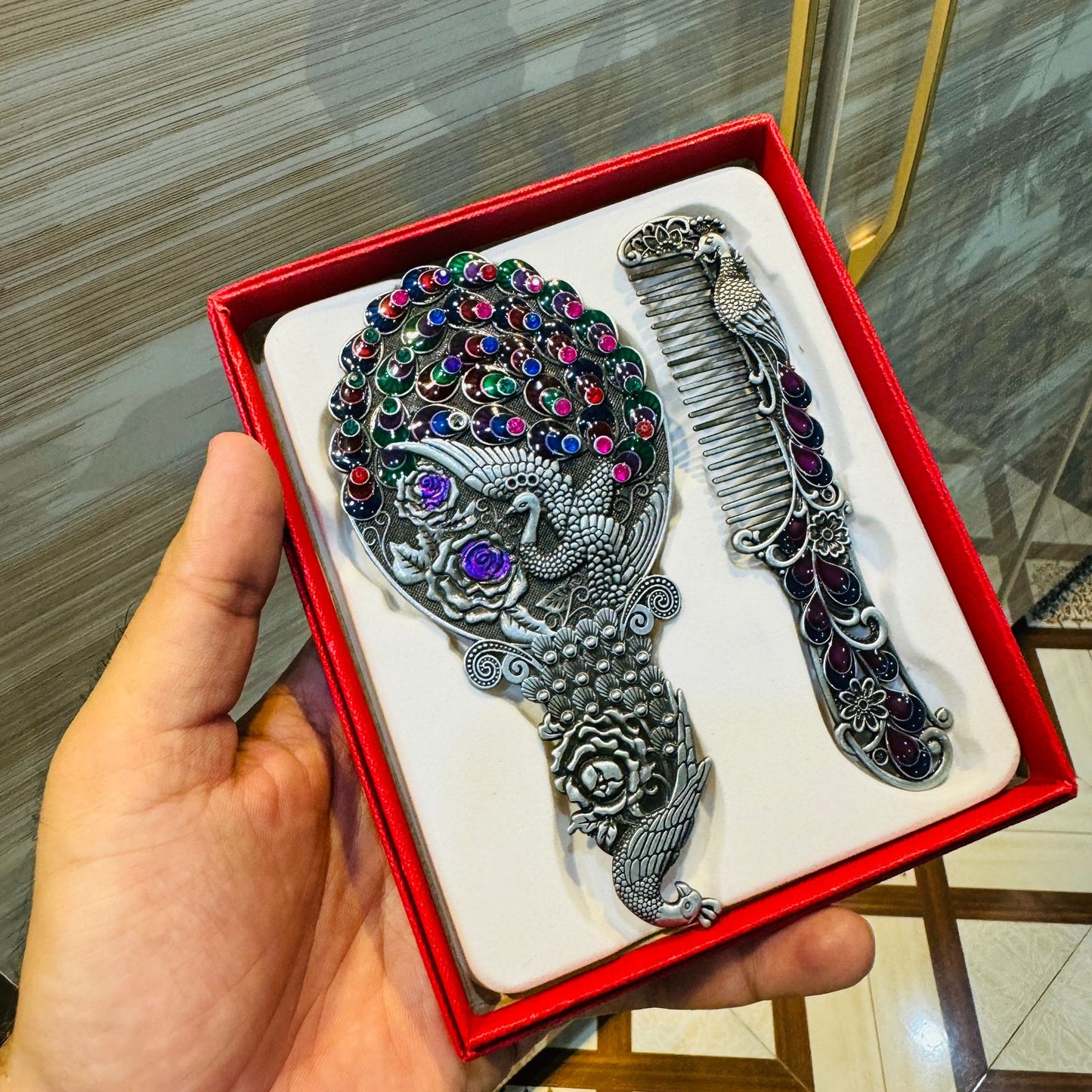 Beautiful Mirror And Comb