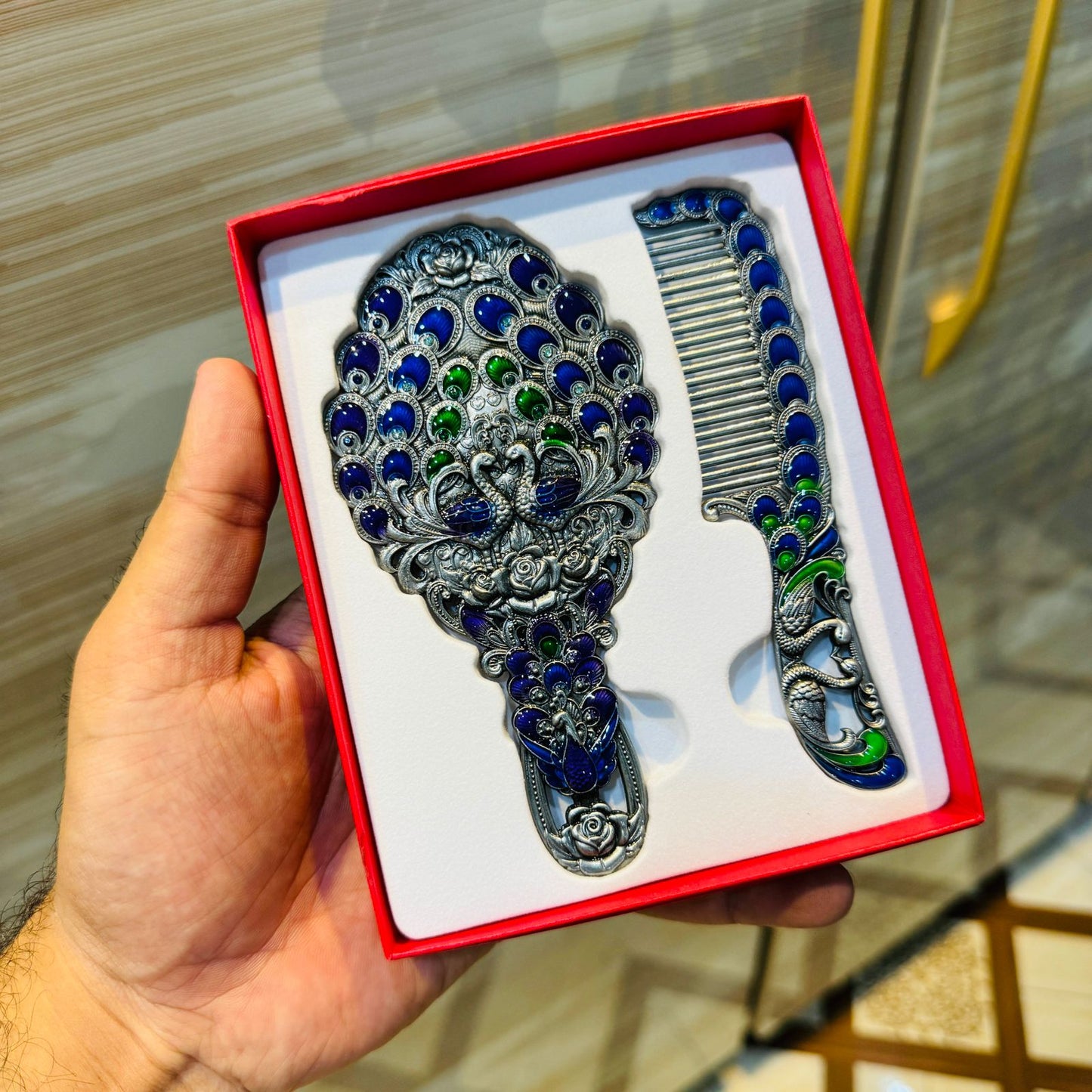 Beautiful Mirror And Comb