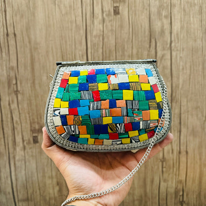 Silver Clutch Multi