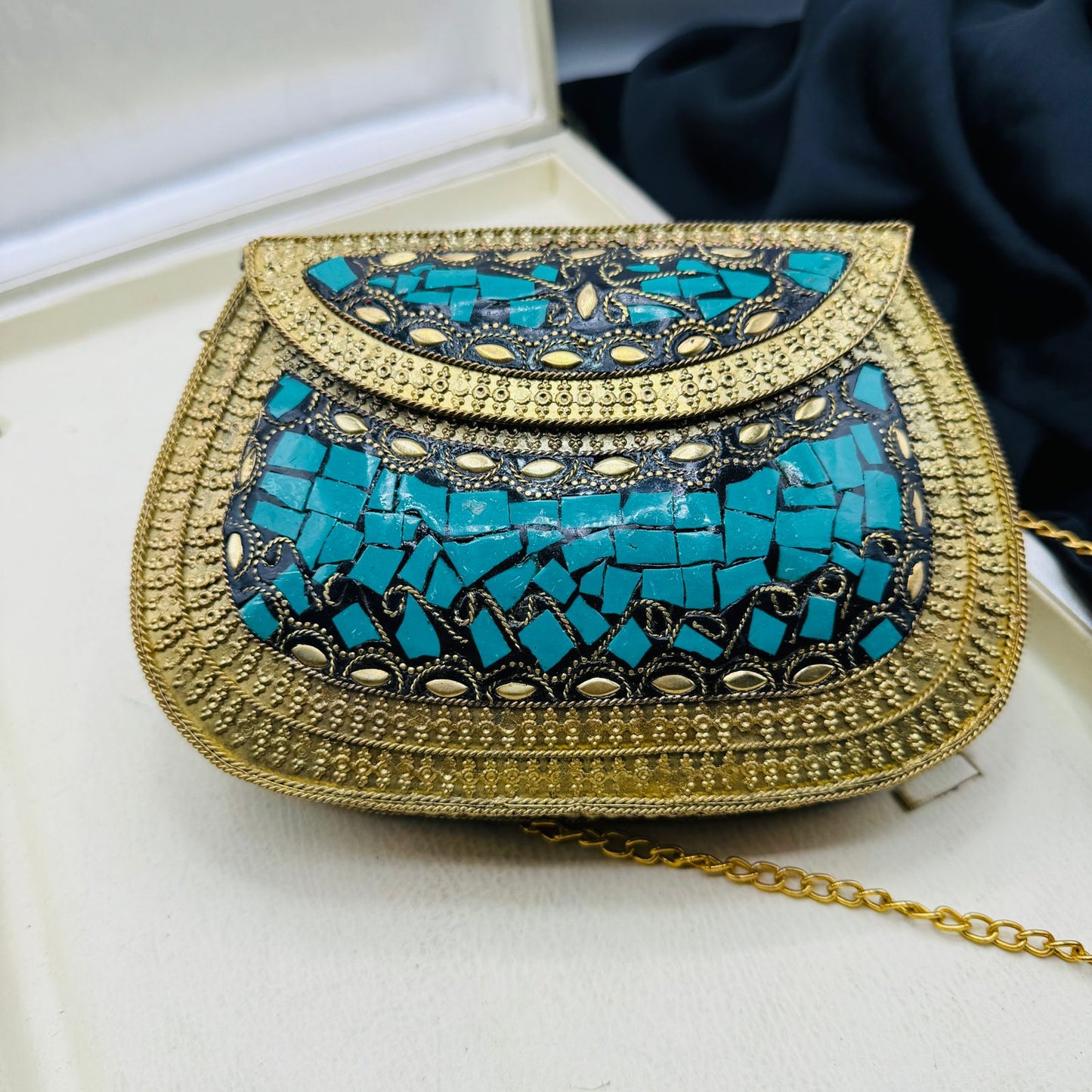 Beautiful Large Green Clutch