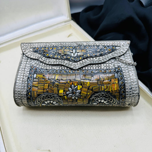 New Shape Clutch Silver