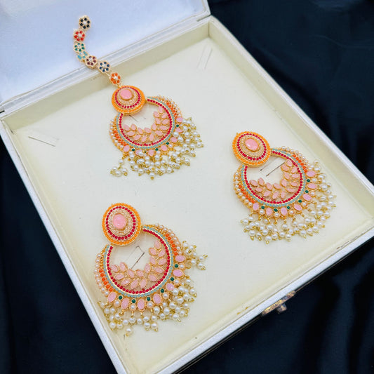 Beautiful Nauratan Earings Teeka