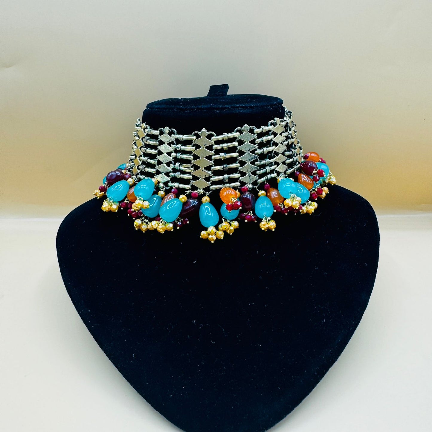 New Designer Choker With Real Beads