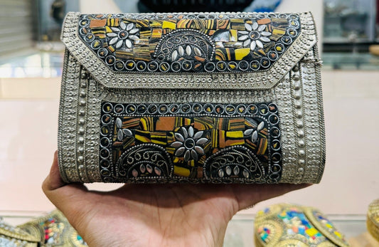 New Design Silver Cluch